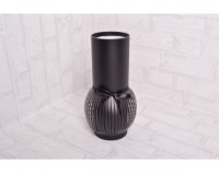 Коробка под цветы (8.6x8.6x25.8cm), Черная, 1 шт.