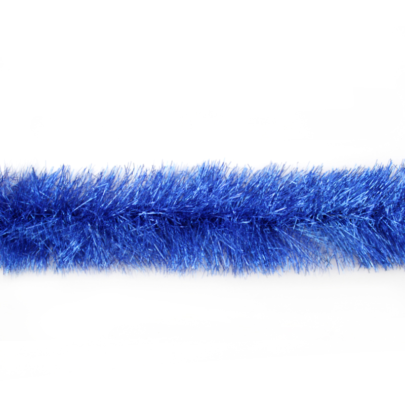 Мишура (2м*9см), "Блеск", Синяя, 1 шт.