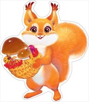 Украшение на скотче, Белочка, 1 шт.