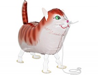 1208-0351_m1 Шар (24"/60см) Ходячая фигура, Кот, 1шт.