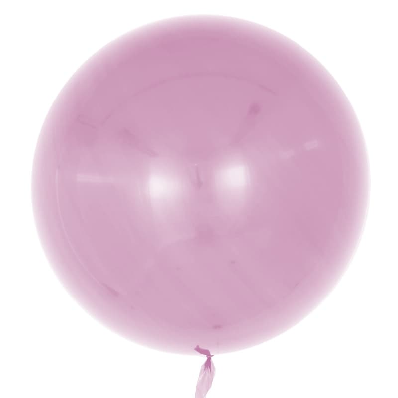 Шар (18''/46см) Сфера 3D, Deco Bubble, Пыльная роза, Глянец, 10 шт.