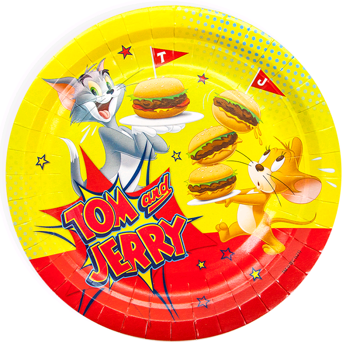 Тарелки (7''/18 см) Том и Джерри, 6 шт.