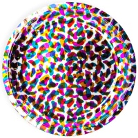 Тарелки (9''/23 см) Калейдоскоп, Голография, 6 шт.