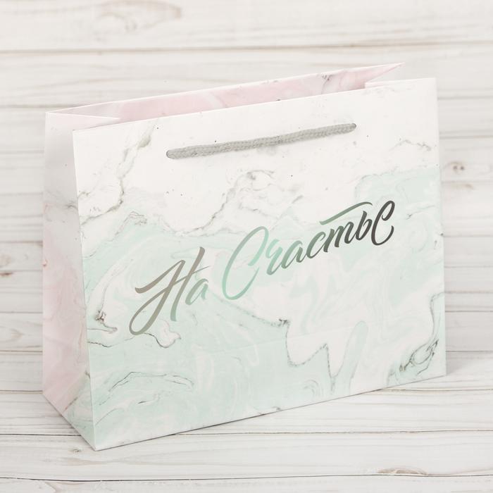 Пакет подарочный (22*17,5*8см), На счастье, 1 шт.