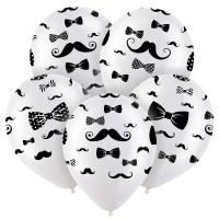 Шар (12"/30см) Джентльмен, Прозрачный, кристалл, 5 ст., 100 шт.