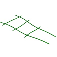 Опора для вьющихся цветов, Зелёная прозрачная, 1 шт.