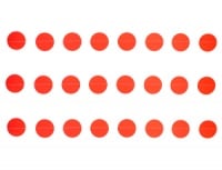 Гирлянда н/нитке (220см), Круги красные, 1 шт.