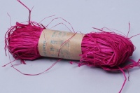 Рафия натуральная (30г), фуксия, 1 шт.