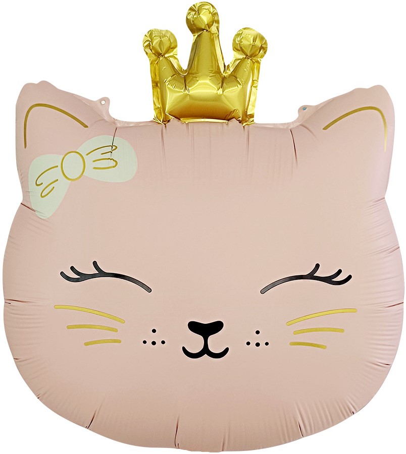 Шар (24''/61см) Фигура, Кошечка Принцесса, Розовый, Сатин, 1 шт. в уп. Шар (24''/61см) Фигура, Кошечка Принцесса, Розовый, Сатин, 1 шт. в уп.