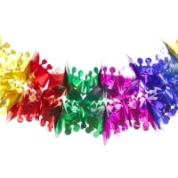 Фольгированная гирлянда (d -21см), "Листья", 20 звеньев, 1 шт.