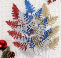 Декор (30см) Блеск, папоротник, микс, 1 шт.