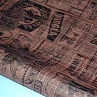 Бумага упаковочная (0,7*5м), Эколюкс крепированный, Грейс, Розовый, 1 шт.