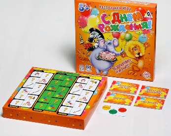Игра настольная С днем рождения, 1 шт.