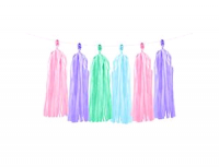 Гирлянда Тассел, холодный микс, 12 листов.