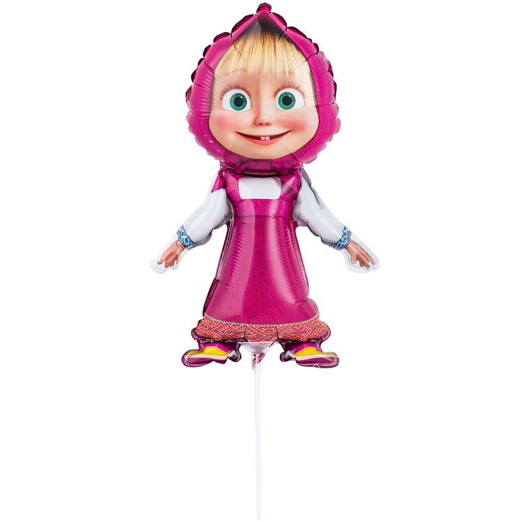 Шар (11"/28см) Мини-фигура, Маша, 1 шт.