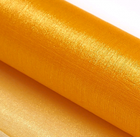 Органза (70см*10ярд), светло-оранжевый №645, 1 шт.