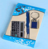 Набор подарочный 3в1 (ручка, калькулятор, брелок), 1 шт.