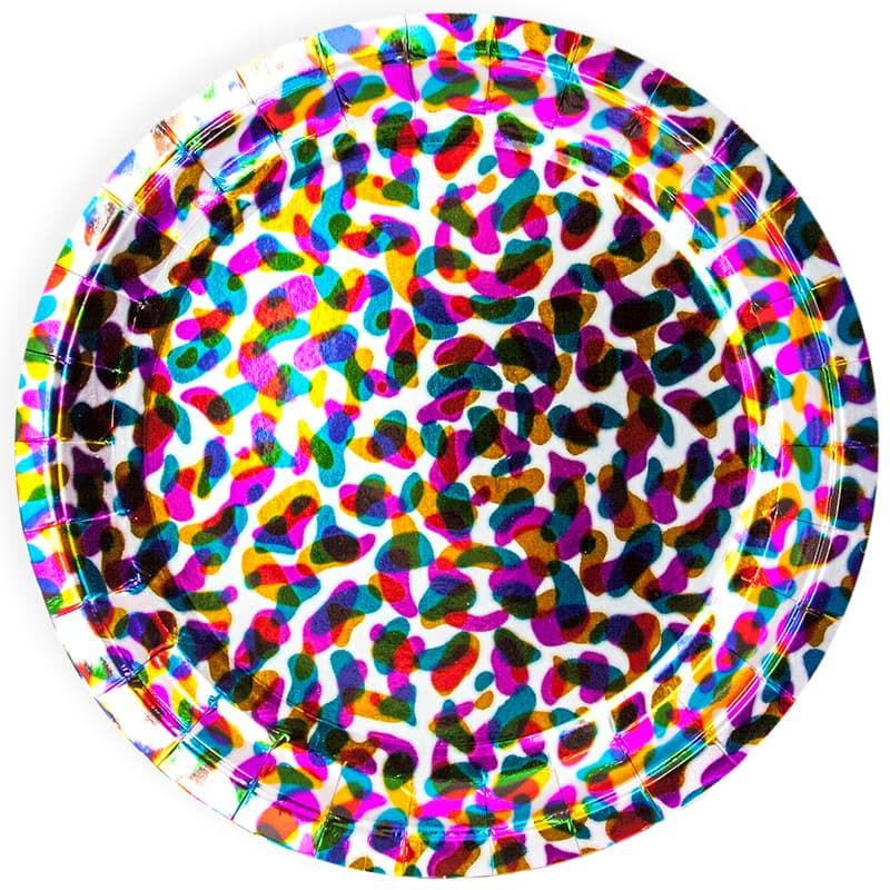 Тарелки (9''/23 см) Калейдоскоп, Голография, 6 шт.