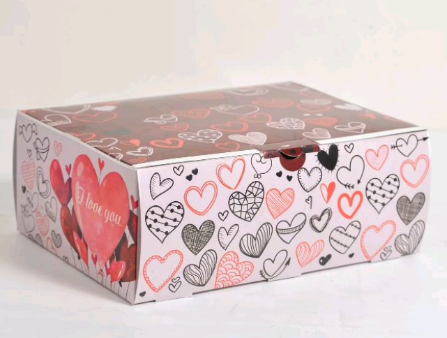 Коробка-пенал (27*20*11 см), Сердце, 1 шт.