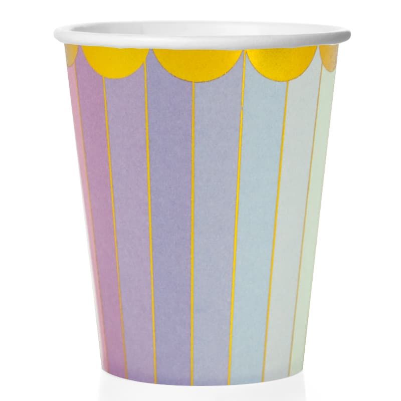 Стаканы (250мл) Радужный спектр, Золото, 6 шт.