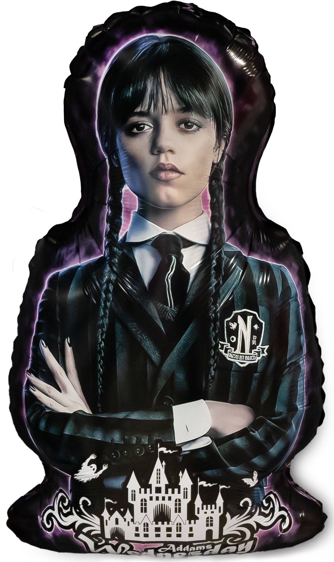 Шар (33''/84см) Фигура, Мрачная стори, Уэнсдей, Академия Невермор, 1 шт.