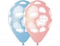 Шар (14"/35см) Облака детские, 25 шт.