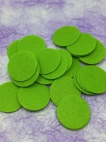 Фетровые кружочки (4см), зеленый, 100 шт.
