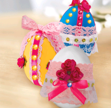 Набор для декорирования яиц кружевом и лентами, "Светлая Пасха", 1 шт.