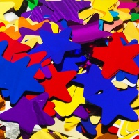 1 Конфетти фольга, Звезды, Ассорти, 50 гр, 1 шт.