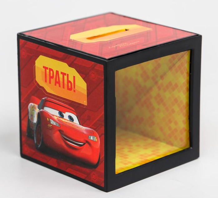 Копилка с прозрачным окном, Тачки, 1 шт.