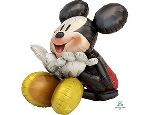 Шар (29''/73 см) Ходячая Фигура, Микки сидячий, 1 шт. Шар (29''/73 см) Ходячая Фигура, Микки сидячий, 1 шт.