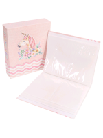 Фотоальбом (80 фото на 10*15 см), Единорог в цветах, 1 шт.