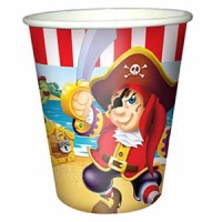 Стаканы бумажные (200мл), Веселый Пират, 6 шт.