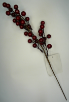Ветка с ягодами (38см), красная, 1 шт.