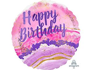 Шар (18''/46см) Круг, HB Мраморная акварель, 1 шт.