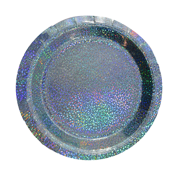 Тарелки лазерные (18 см), "Голография", набор 6 шт.