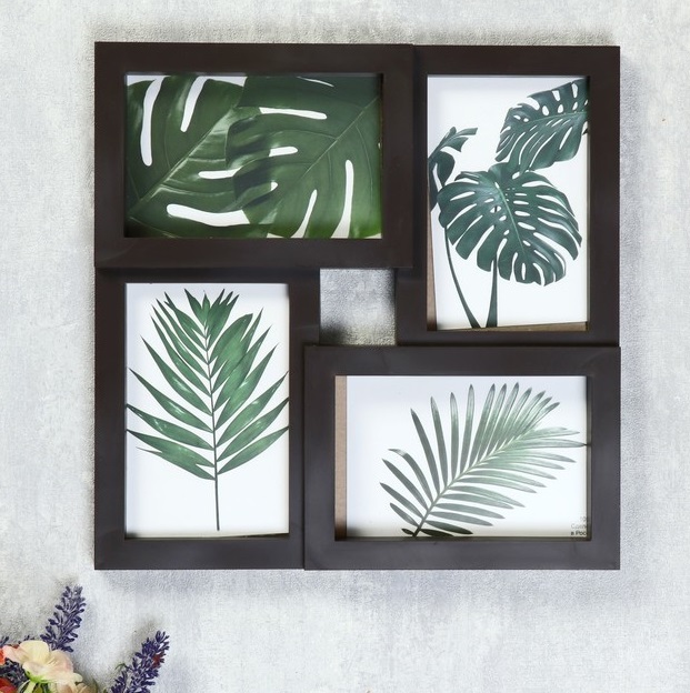 Фоторамка "Прелесть" на 4 фото, венге, 1 шт.