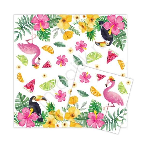 Салфетки Summer Time (33*33см), 20 шт.