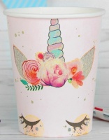 Стаканы бумажные (250мл), Единорог Мордочка, 10 шт.