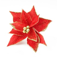 Пуансеттия (17*15см), Изысканная, Красная, 1 шт.