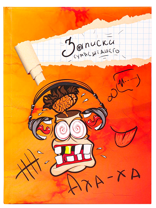 Записная книжка (А5), Записки сумасшедшего, 128 л, 1 шт.