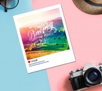 Открытка-инстаграм "Полный вперед", 9*11 см, 1 шт.