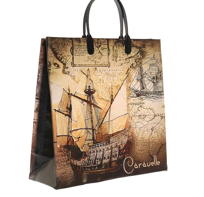 Пакет подарочный (30*30см), Каравелла, мягкий пластик, 1 шт.