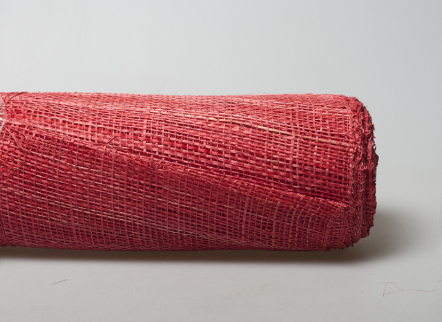 Джутовое полотно (48смх10ярд), красный, 1 шт.