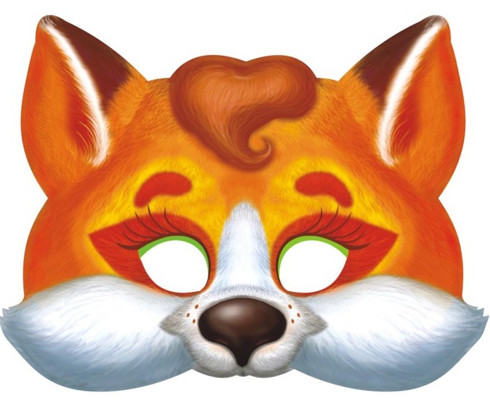 Маска Лисичка, 200х300 мм, 1шт.