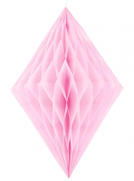 Безымянный Декоративное украшение (30 см), "Ромб-сота", Нежно-розовый, 1 шт.