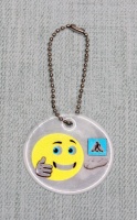 Подвеска светоотражающая "Дорожный смайл", 1 шт.