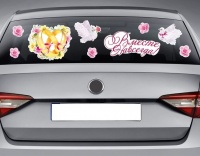 Наклейки свадебные "Вместе навсегда! голуби", 90х70 см, 1 шт.