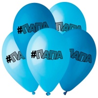 Шар (14"/35см) Папа, 2 ст., Ассорти, Пастель, 25 шт. 