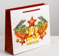 Пакет подарочный (23*27*8см), Мужчина защита и опора, 1 шт.